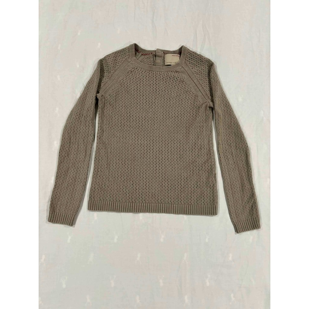 Banana‎ Republic Heritage Collection Knit Sweater Pullover Taupe Size M